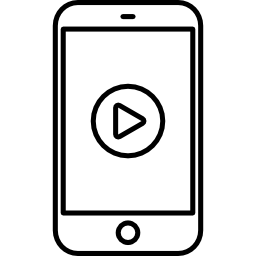 wideo na smartfonie ikona