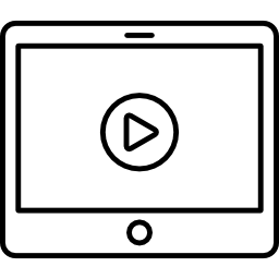 video en ipad icono