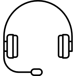 Headphone with Microphone icon
