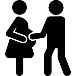 pareja embarazada icono
