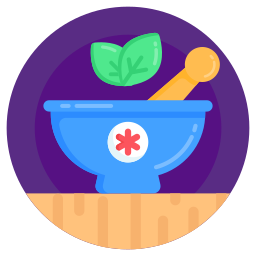 Herbal treatment icon