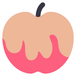 maçã caramelo Ícone