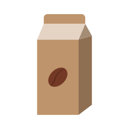 Пакет кофе иконка