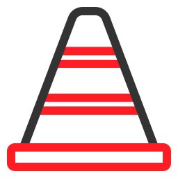 cone de tráfego Ícone
