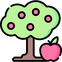 Árbol de manzana icono