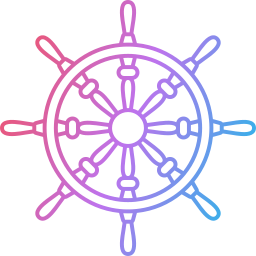 Ship wheel icon