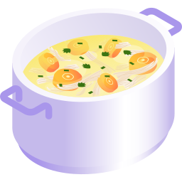 Chicken soup icon