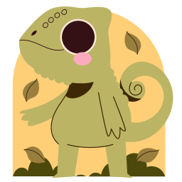 camaleón sticker