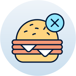 No junk food icon