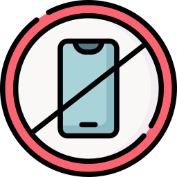 geen mobiele telefoon icoon