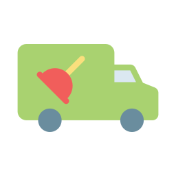 Plumber truck icon