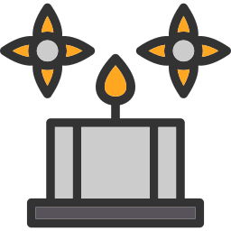 Spa candles icon