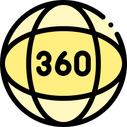 360 gradi icona