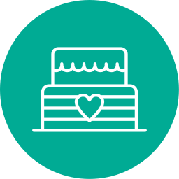 Wedding cake icon