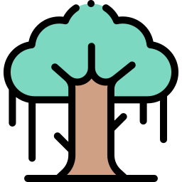 albero di banyan icona
