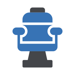 Barber chair icon