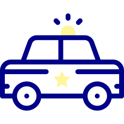 voiture de police Icône