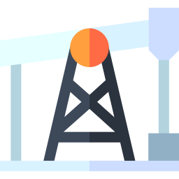 Oil refinery icon