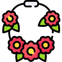naszyjnik z kwiatami ikona