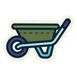 Wheel barrow icon