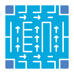 plan de evacuación icono