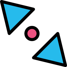 flèches diagonales Icône