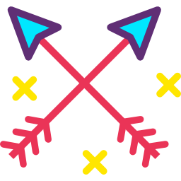 Diagonal arrows icon