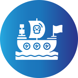 Pirate ship icon