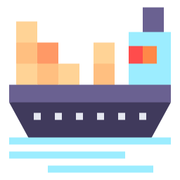 Cargo ship icon