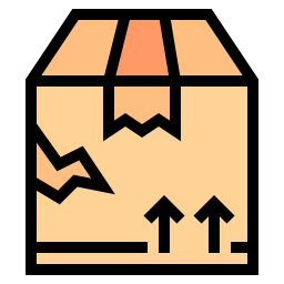 Damaged package icon