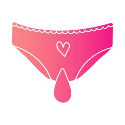 pantalones menstruales icono