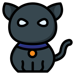 Black cat icon