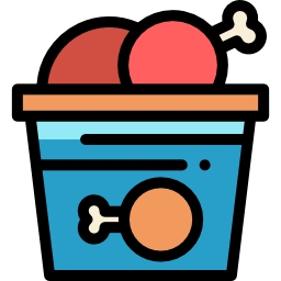 Chicken bucket icon