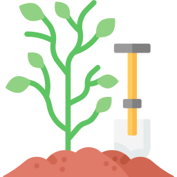 Tree planting icon