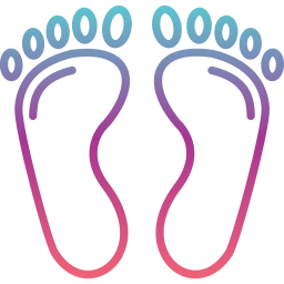 Ślad stopy ikona