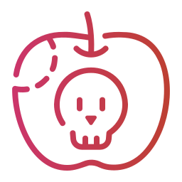 Poisoned apple icon