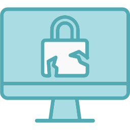 Security breach icon