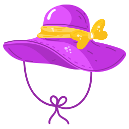 sombrero para el sol icono