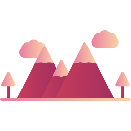 Mountain range icon