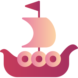 Viking ship  icon