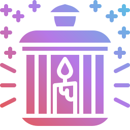 Candle lamp icon