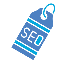 etiqueta seo icono