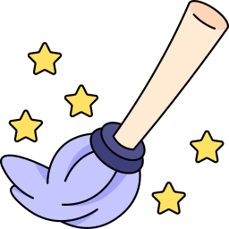 Flying broom icon