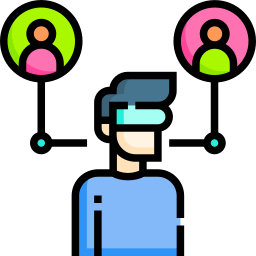 comunidad virtual icono