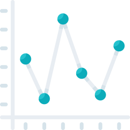 gráfico de linha Ícone