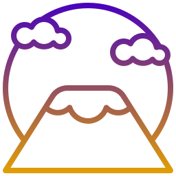 montaña fuji icono