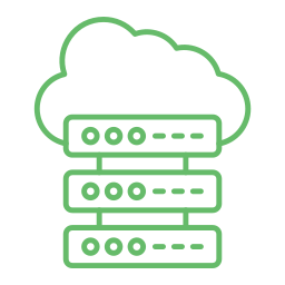 archiviazione cloud icona