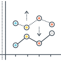 Line chart icon