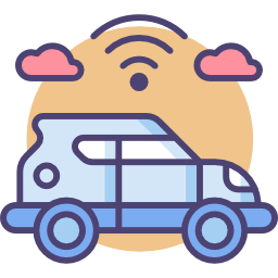 Autonomous car icon