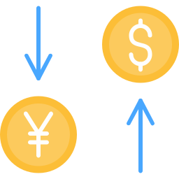 taux de change Icône